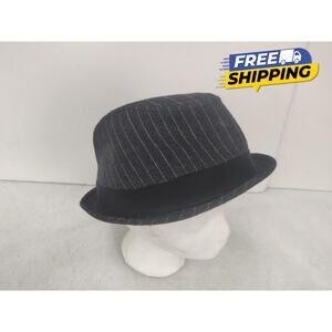 Original Penguin Men's L/XL Fedora Trilby Pinstripe Wool Blend Casual Dapper Hat
